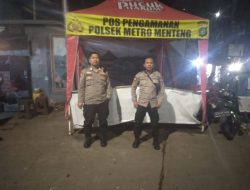 Personel Polsek Metro Menteng Intensifkan Pemantauan di Perbatasan Kalipasir untuk Antisipasi Tawuran dan Kerawanan Malam Hari