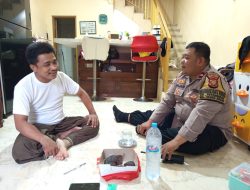 Sambang Tokoh Agama, Bhabinkamtibmas Petamburan Sampaikan Himbauan Kamtibmas