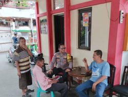 Sambang Pos Sekretariat RW 07, Bhabinkamtibmas Galang Dukungan Warga Kampung Rawa