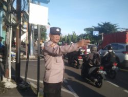 Gatur Lalin dan Cegah 3C Pagi Hari, Kapolsubsektor Galur Jaga Kondusifitas Wilayah