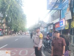 Pengaturan Lalu Lintas dan Antisipasi Kejahatan, Bhabinkamtibmas dan Security Sekolah Jadi Garda Terdepan Johar Baru