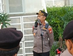 Polsek Metro Menteng Gelar Apel Pasukan Pengamanan Waskita Kunjungan Presiden Prancis Emmanuel Macron dan Ibu Negara di Wilayah Menteng