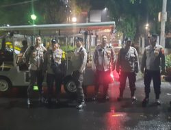 Polsek Metro Menteng Gelar Patroli Cipkon di Perempatan Jalan Teuku Umar, Antisipasi Gangguan Kamtibmas