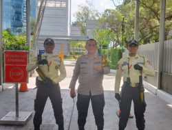 Bhabinkamtibmas Menteng Sambang Dan Kontrol Gedung The City Tower, Sampaikan Pesan Kamtibmas Petugas Keamanan