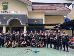 Patroli Perintis Presisi Polres Metro Jakpus Amankan Delapan Pemuda Diduga Terlibat Tawuran di Mangga Dua