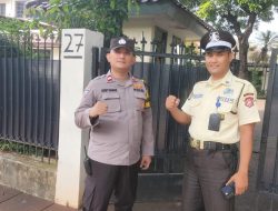 Bhabinkamtibmas Menteng  Patroli Di Rumah Dinas Bank Indonesia, Himbau Security Tingkatkan Kewaspadaan