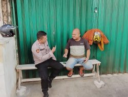 Unit Samapta Polsek Sawah Besar Sosialisasi Cegah Curanmor di Pasar Baru