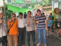 Monitoring Pemotongan Hewan Qurban Oleh Bhabinkamtibmas Pasar Baru