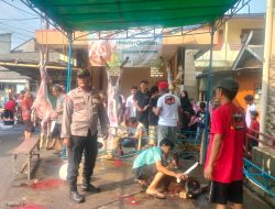 Polsek Johar Baru Lakukan Monitoring Pemotongan dan Distribusi Hewan Qurban di Johar Baru