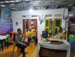 Perkuat Kemitraan dan Keamanan Lingkungan, Bhabinkamtibmas Paseban Sambangi Pos Siskamling