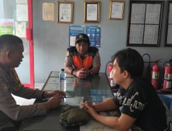Bhabinkamtibmas Kwitang Laksanakan Patroli di SPBU Pertamina Kramat