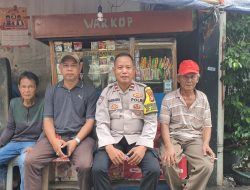 Cegah Kejahatan, Bhabinkamtibmas Pasar Baru Sambangi Warga dan Sosialisasi Kamtibmas