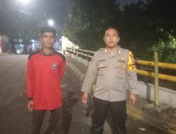 Polsek Senen Jaga Perbatasan Kalipasir, Antisipasi Tawuran dan Gangguan Kamtibmas