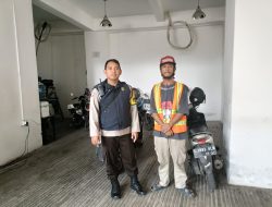 Bhabinkamtibmas Gunung Sahari Utara Sampaikan Himbauan Kamtibmas di Hotel Oak Town House
