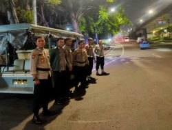 Polsek Johar Baru Patroli Mobile Sisir Titik Rawan, Antisipasi Guantibmas Hingga Dini Hari