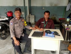 Sambangi Showroom Mobil, Bhabinkamtibmas Galur Ajak Karyawan Aktif Cegah Gangguan Kamtibmas