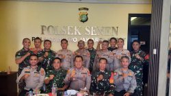 Kunjungan Danramil 03 Senen ke Polsek Senen, Wujud Sinergi TNI-Polri di HUT Bhayangkara ke-79