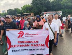 Sunat Massal Meriahkan HUT Bhayangkara ke-79 di Monas, Wujud Kepedulian Polri pada Masyarakat