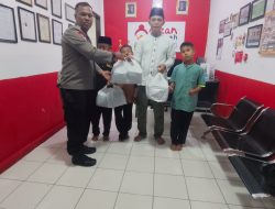 Polisi Berbagi Kebahagian Dengan Panti Asuhan Mizan Amanah Dalam Rangka HUT Bhayangkara Ke 79