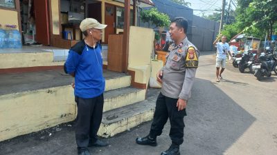 Patroli dan Sambang Satpam Rusun RW 10 Kebon Kacang, Polisi Ingatkan Pengawasan Lingkungan