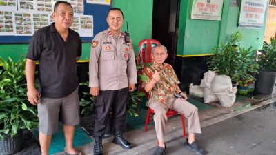 Aipda Ali Topan Sambangi Pos RW 04 Pasar Baru, Imbau Warga Waspada Curas dan Curanmor