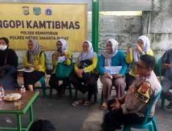 Ngopi Kamtibmas, Polsek Kemayoran Serap Aspirasi Warga Cempaka Baru