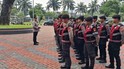 Polri Kerahkan 97 Personel Amankan Aksi Unjuk Rasa dari DPC GMNI JakSel di Gedung DPR RI
