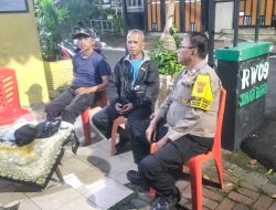Polisi Sambangi Poskamling RW 09 Johar Baru, Ajak Warga Terus Bersinergi Jaga Keamanan