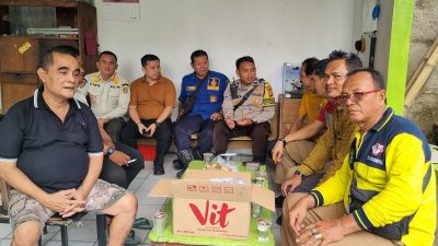 Pemberantasan Sarang Nyamuk di Gunung Sahari Utara, Polisi Bersama Warga Lakukan PSN