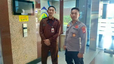 Unit Samapta  Sambangi Objek Vital, Imbau Satpam RS Husada Tingkatkan Kewaspadaan