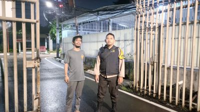 Bhabinkamtibmas Gunung Sahari Utara Sambangi Poskamling RW. 05, Jelang Subuh