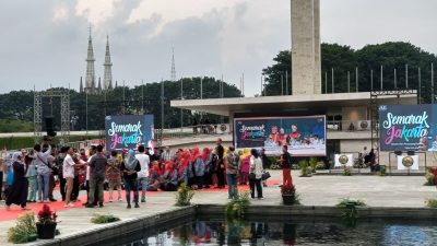 Pengamanan HUT Jakarta ke-498, Bersama Penyandang Disabilitas di Lapangan Banteng