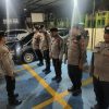 Meski Diguyur Hujan, Polsek Metro Menteng Tetap Laksanakan Apel Malam Patroli Cipta Kondisi