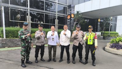 Unit Samapta Polsek Senen Sambangi Gedung Pertamina MOR III, Antisipasi Gangguan Kamtibmas