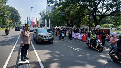 Pengamanan Humanis 24 Jam Polsek Sawah Besar Dalam Aksi Damai Unjuk Rasa Pensiunan Pos Indonesia