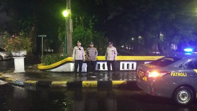 Patroli Menteng Pengecekan Genangan Air di Jalan Teuku Umar, Terpantau Aman dan Nihil Genangan