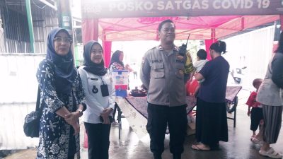 Posyandu Balita dan Lansia di Kemayoran, Polisi Bersama Tiga Pilar Pastikan Kesehatan Warga