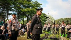 Kapolres Metro Jakarta Pusat Kombes Pol Susatyo Purnomo Condro menyampaikan duka mendalam atas wafatnya almarhum