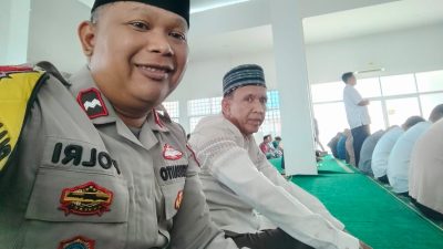 Bhabinkamtibmas Duri Pulo Laksanakan Cooling System Sholat Jumat di Masjid At-Taqwa