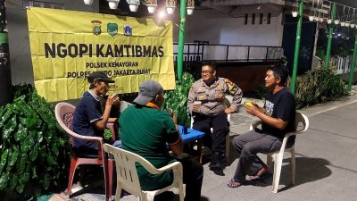 Dialog Malam Ngopi Kamtibmas, Polisi dan Warga Cempaka Baru Bahas Keamanan Lingkungan