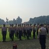 Siaga Aksi Unras, Polsek Menteng Gelar Apel Pengamanan di Tugu Tani