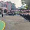 Kapolsek Metro Menteng Pimpin Apel Kesiapsiagaan Unjuk Rasa di Kantor Pd. Pasar Jaya Cikini