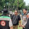 Pengamanan Polsek Sawah Besar, Titik Kumpul Massa Ojol di Lapangan Banteng
