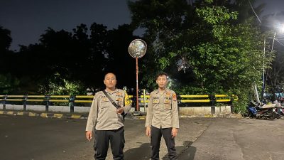 Patroli Dini Hari, Antisipasi Gangguan Kamtibmas di Jembatan Kernolong