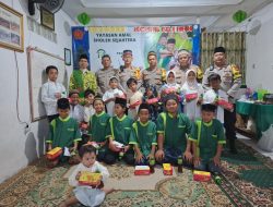 Doa Bersama dan Santunan Anak Yatim, Polsek Metro Gambir Mohon Kelancaran Pengamanan Aksi Unjuk Rasa