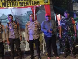 Kanit Samapta Pimpin Patroli Cipkon Menteng, Cegah Kerawanan di Perbatasan Kalipasir
