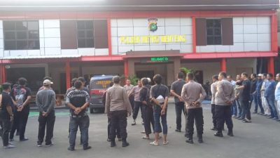 Wakapolsek Metro Menteng Pimpin Apel Pengamanan Mako Antisipasi Massa Unras