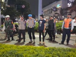 Tiga Pilar Menteng Patroli di Bundaran HI, Himbau Warga Pulang Larut Malam Demi Jaga Jakarta Aman Kondusif