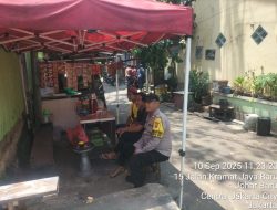 Patroli Dialogis dan Sambang Warga RW 06, Bhabinkamtibmas Johar Baru Perkuat Cooling System Demi Jaga Jakarta Aman