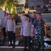 Jaga Jakarta Kondusif, Patroli Tiga Pilar Menteng  di Simpang Sarinah